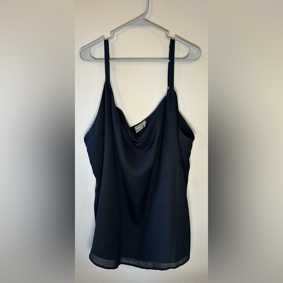 ASOS Black tank top thin strap plus size 24 - Picture 1 of 5